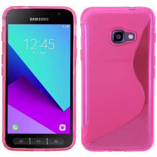  Gumijasti / gel etui S-Line za Samsung Galaxy Xcover 4S / Xcover 4 - roza Cene