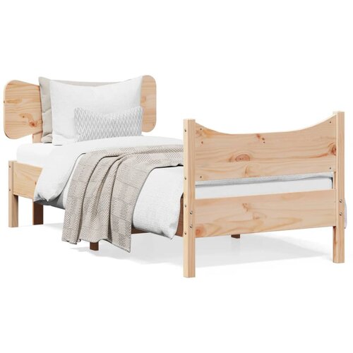 vidaXL Okvir kreveta s uzglavljem 90 x 200 cm od masivne borovine Cijene