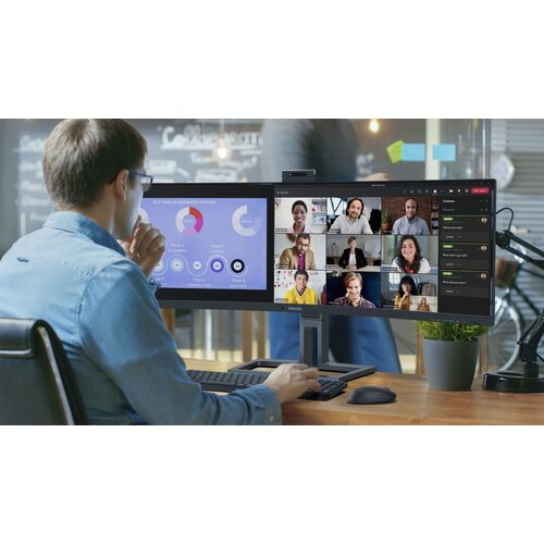 Philips ukrivljen monitor 45B1U6900CH 44,5 SuperWide Slike