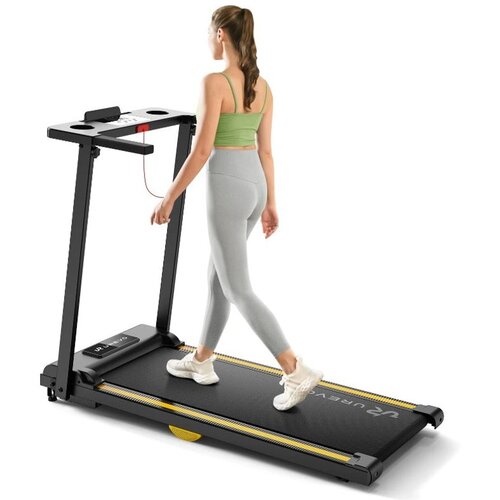UREVO Foldi Mini 2 sklopiva traka za trčanje, 1&amp;ndash;10 km/h, 2,5 KS, crna Slike