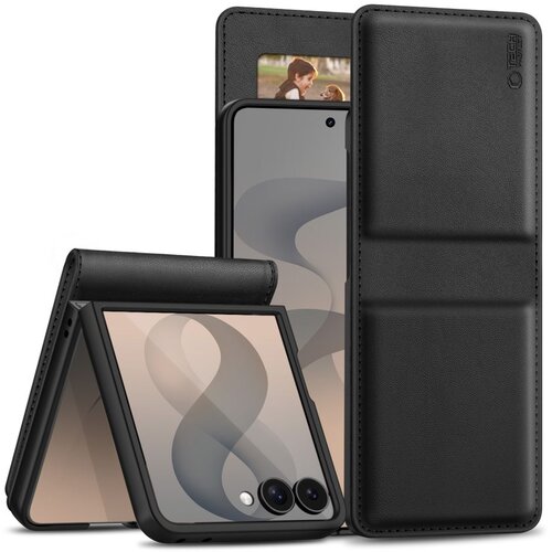 TECH-PROTECT Wallet futrola za Samsung Galaxy Z Flip 8 - Crna Slike