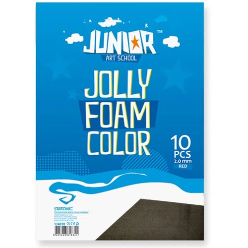 Junior jolly Color Foam, eva pena, A4, 10K, odaberite nijansu Crna Slike