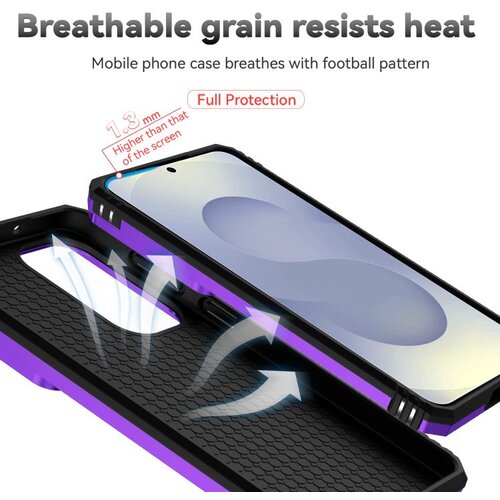 SUNSKY Hybrid Armor ovitek za Samsung S26 Plus, Vijoličen Slike