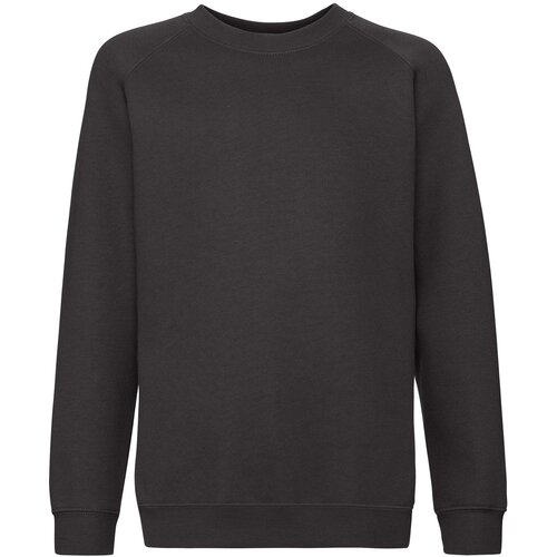 Fruit Of The Loom Czarna bluza dziecięca Raglan Sweat Cene