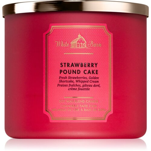 Bath & Body Works Strawberry Pound Cake dišeča sveča 411 g Cene