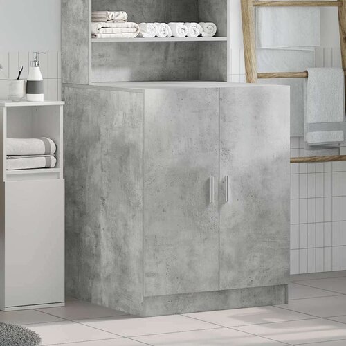 VidaXL omara za pralni stroj betonsko siva 70,5x71,5x91,5 cm Slike