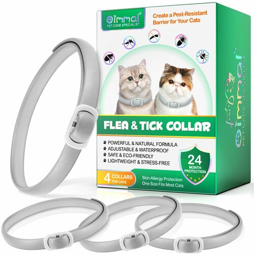 Oimmal Flea and Tick Collar For Cats 4 kom Cene