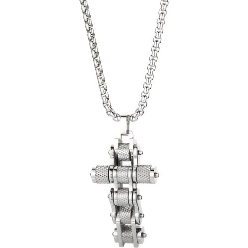 IZMAEL Ogrlica Chain Cross - Srebrna Cijene