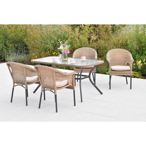 Gardenson VRTNA GARNITURA RAVENNA aluminij barve grafita, naravne barve, bež Cene