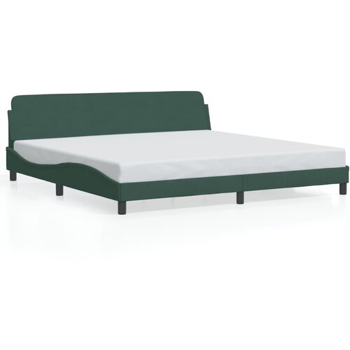 Maison Chic Posteljni Okvir - Dvoposteljna postelja brez vzmetnice temno zelen 200x200 cm žamet, (22082308) Cene