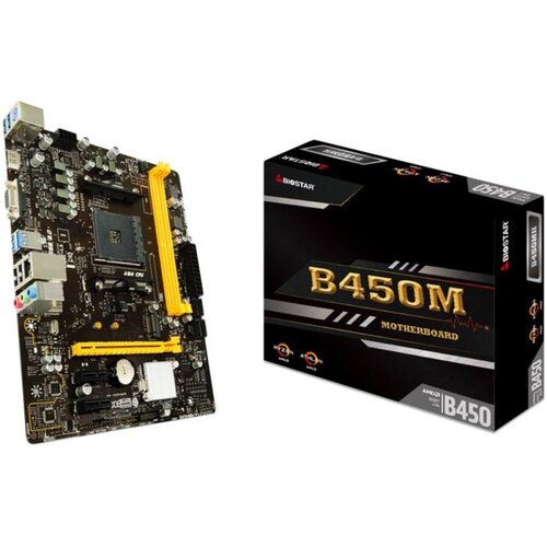 Biostar MB B450 AM4 2 x DDR4 DIMM 1 x M.2 4 x SATA III 1 x HDMI Port 1 x VGA Port 1 x LAN Port Micro ATX Cijene