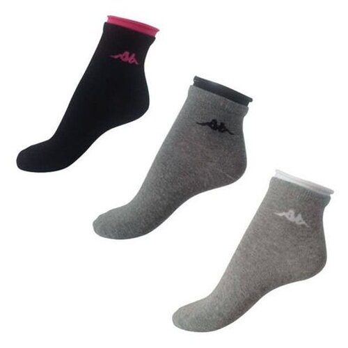 Kappa ženske čarape Logo Vicky 3pack siva Slike