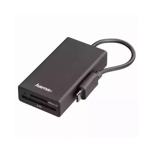 Hama USB HUB 2.0 OTG Micro USB+adapter USB A Čitač kartica za telefon/tab/PC Slike