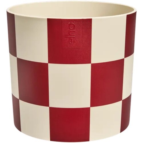 ELHO cvetlični lonec blocks & stripes 15 cm - temno bordo rdeča Cene