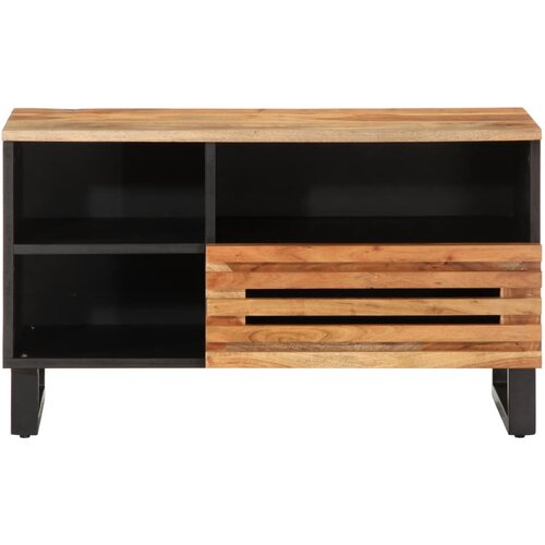 Maison Chic TV omarica - TV stojalo - Televizijska omarica 80x34x46 cm trden akacijev les, (21700778) Slike