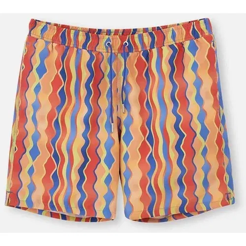 Dagi Swim Shorts - Blue - Graphic