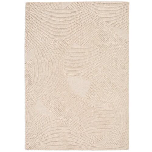 Kave Home Krem ručno rađen vunen tepih 200x300 cm Domm &amp;ndash; Slike
