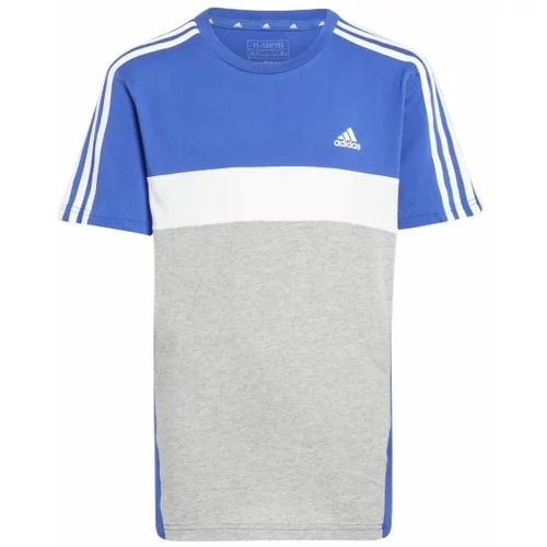 Adidas Funkcionalna majica 'Tiberio' modra / pegasto siva / bela