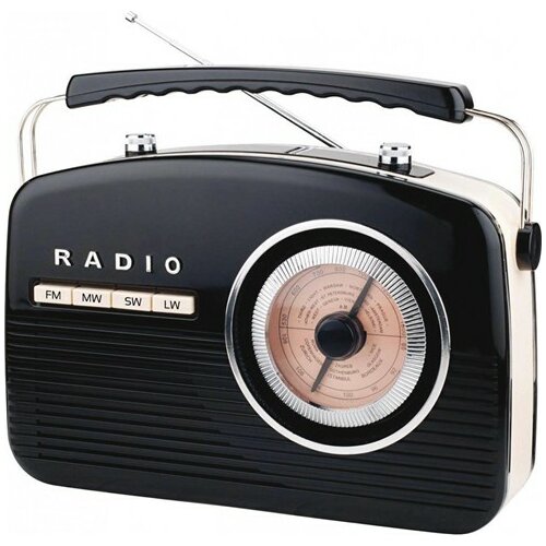 Roadstar radio aparat CR1130, Black, Retro Cene