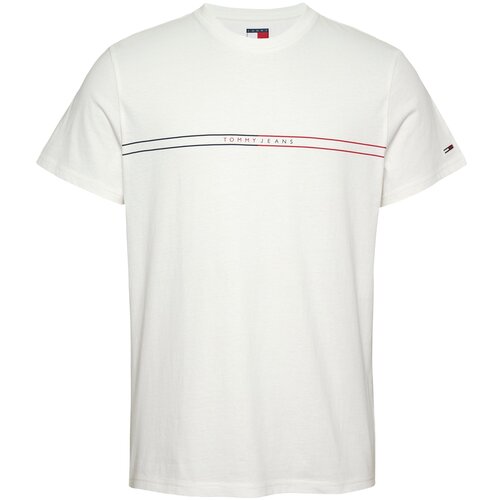 Tommy Jeans Majica mornarska / rdeča / bela Slike