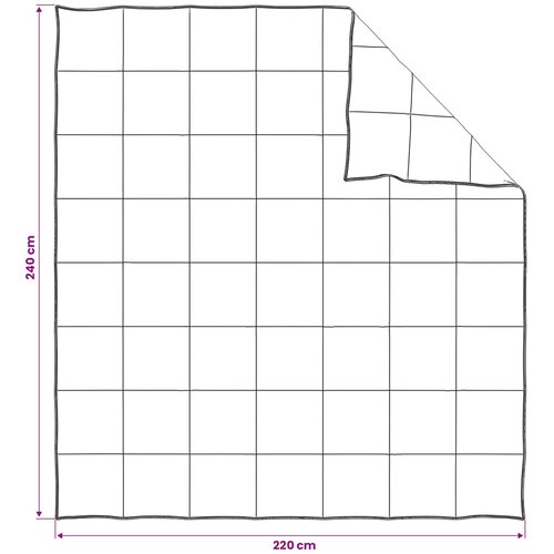  Set pokrivača Bijela 220 x 240 cm Pamuk, bambus, poliester Slike