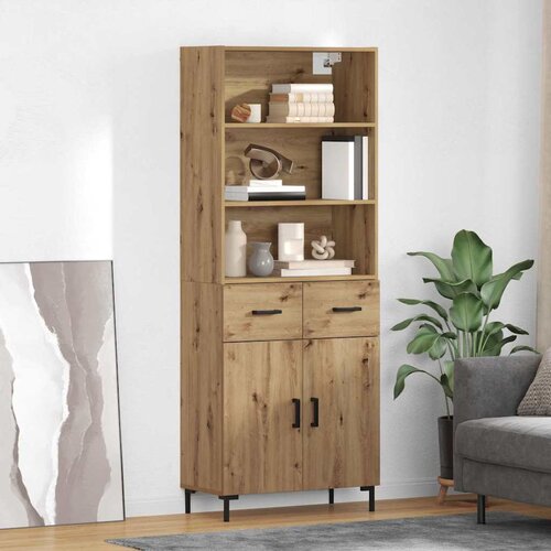  Highboard Umjetnički hrast 69,5 x 34 x 180 cm Konstruirano drvo Cijene
