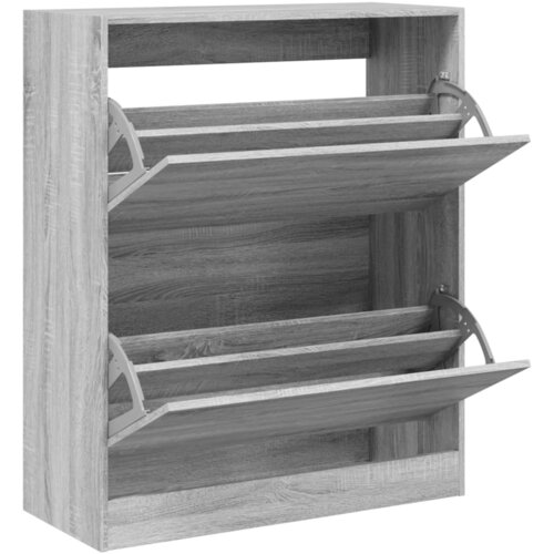 Maison Chic Omarica za obutev - Kopa za čevlje siva sonoma 80x34x96,5 cm inženirski les, (21776275) Slike