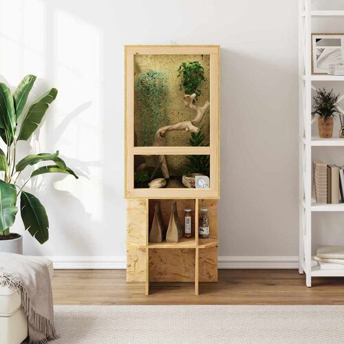  Terarij Smeđa 50 x 50 x 130 cm OSB Slike
