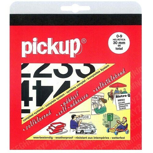 Pickup Naljepnica (znamenke, Crne boje, Visina: 30 mm) Cijene