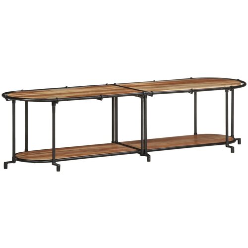 Maison Chic TV omarica - TV stojalo - Televizijska omarica 160x42x40 cm trden akacijev les, (21699829) Slike