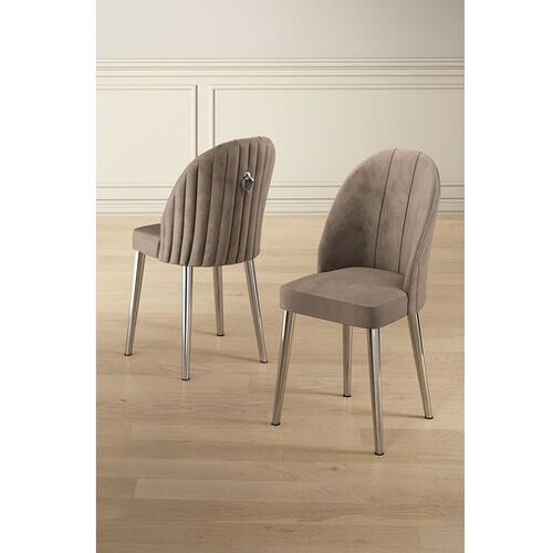 Hanah home Mara set stolica, 45x91x42 cm, 6 dijelova, srebrno-smeđa boja Cijene