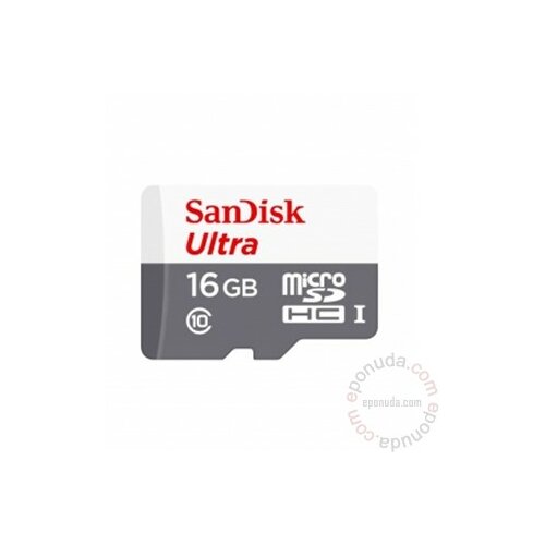 Sandisk SD 16GB micro ultra 48mb/s sa adapterom memorijska kartica Slike