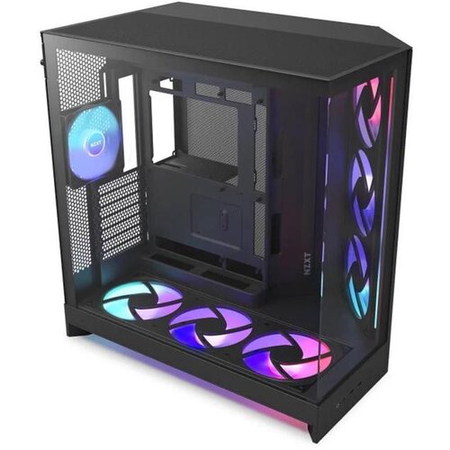 NZXT H9 Flow RGB+ (2025) All Black Midi Tower ATX Gaming Case with Glass Window Cijene