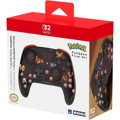 Hori pad Turbo Pokemon Pixel Red brezžični kontroler rdeče-črne barve za Nintendo Switch 1 & 2 Cene