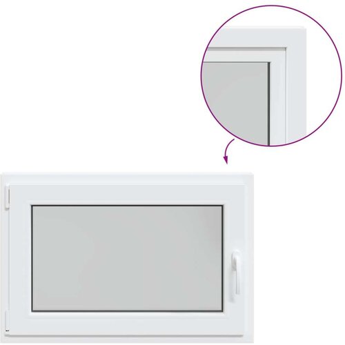  Prozor za podrum RISOR Bijeli 90 x 60 cm PVC i staklo - Bijeli 90 x 60 cm (trostruki sloj) Nagibanje i okretanje lijevo Slike