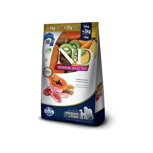 N&amp;amp;d Hrana za pse Tropical Selection Adult Medium &amp;amp; Maxi Lamb, Spelt, Oats &amp;amp; Fruits, 2kg Slike