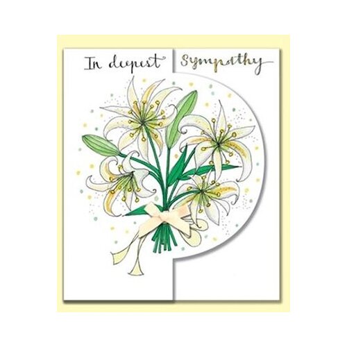 Rachel Ellen Designs čestitka sympathy lillies Slike