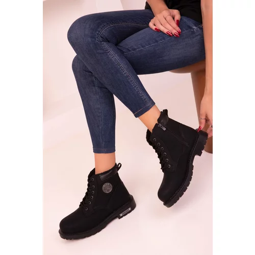 Soho Ankle Boots - Black - Block