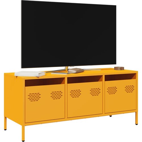 TV ormarić boja senfa 101,5x39x43,5 cm čelični Slike