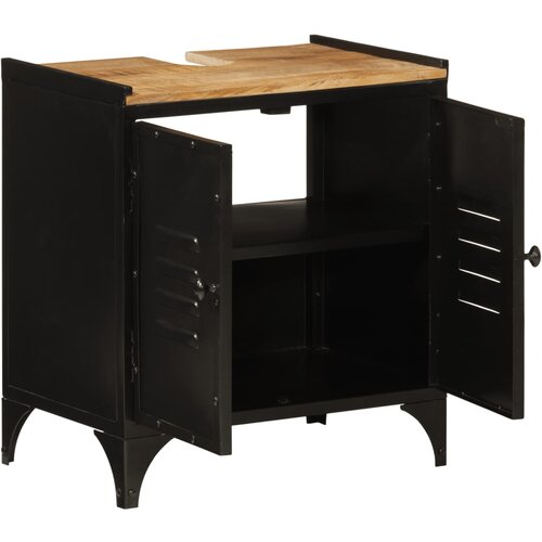 Maison Chic Kopalniška omarica za umivalnik - Umivalniška omarica 55x35x60 cm železo mangov les, (21758935) Cene
