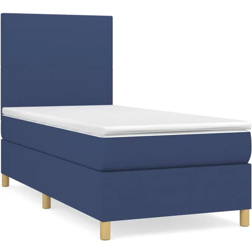 Maison Chic Box spring postelja - Vzmetna postelja z vzmetnico modra 100x200 cm blago SL12854, (21883143) Maison Chic Box spring postelja - Vzmetna postelja z vzmetnico modra 100x200 cm blago SL12854, (21883143)