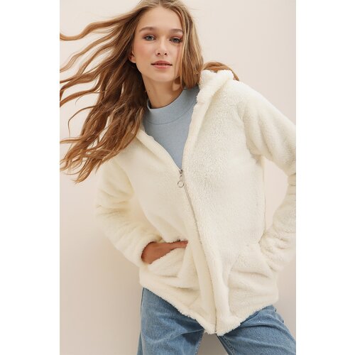 Trend Alaçatı Stili Cardigan - Ecru - Oversize Cijene
