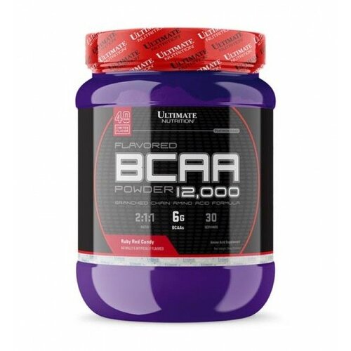 Ultimate Nutrition bcaa powder, ruby red 457 g Slike