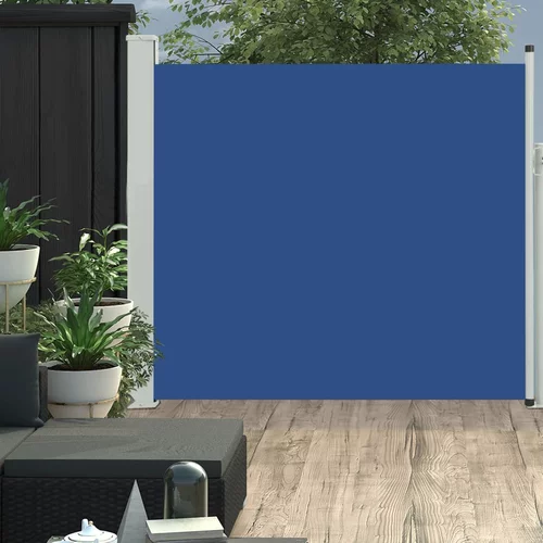 vidaXL Zložljiva stranska tenda za teraso 170x300 cm modra, (20692513)