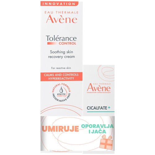 Avene Tolerance Control Krema, 40 ml + Cicalfate+ Serum, 10 ml GRATIS Cene