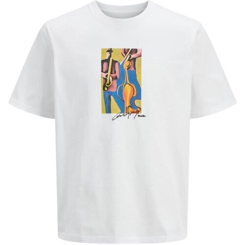 Jack &amp;amp; Jones Majice s kratkimi rokavi - Bela Slike