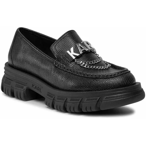 Karl Lagerfeld Čevlji brez vezalk KL43824 Črna