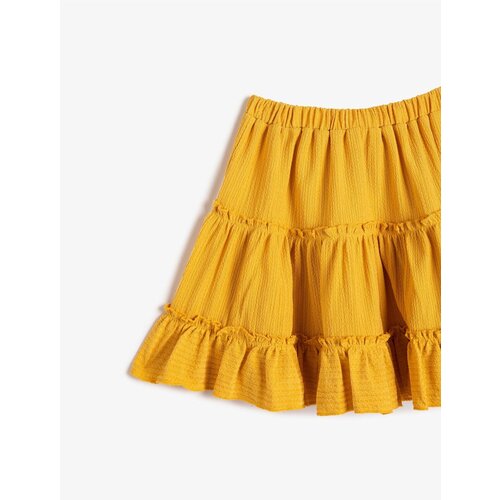 Koton Skirt Frilly Comfortable Cut Waist Elastic Textured Slike