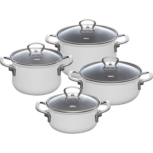 RIESS Komplet loncev, 4-delni - Light Grey Cene