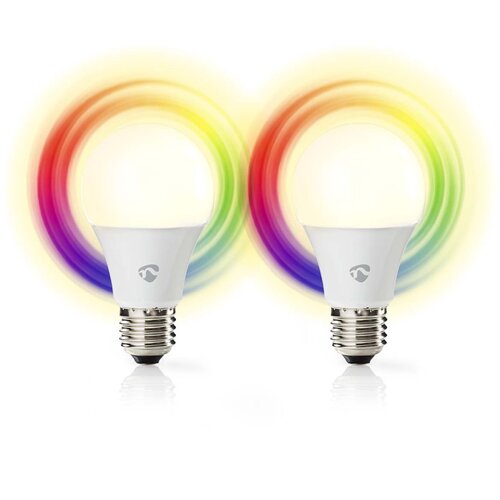 Nedis WIFILRC20E27 - set 2xLED rgbw prigu&scaron;iva sijalica E27/9W wi-fi 2700-6500K Cene